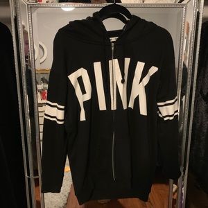 PINK zip up hoodie